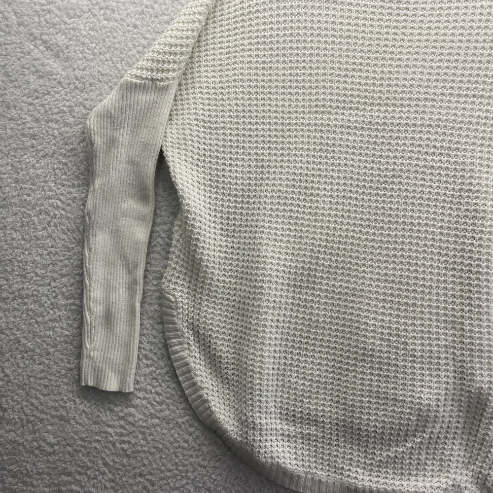 Vince Camuto Sweater Womens XS White Soft Knit Pullover Long Sleeve Active Chore - Picture 12 of 15